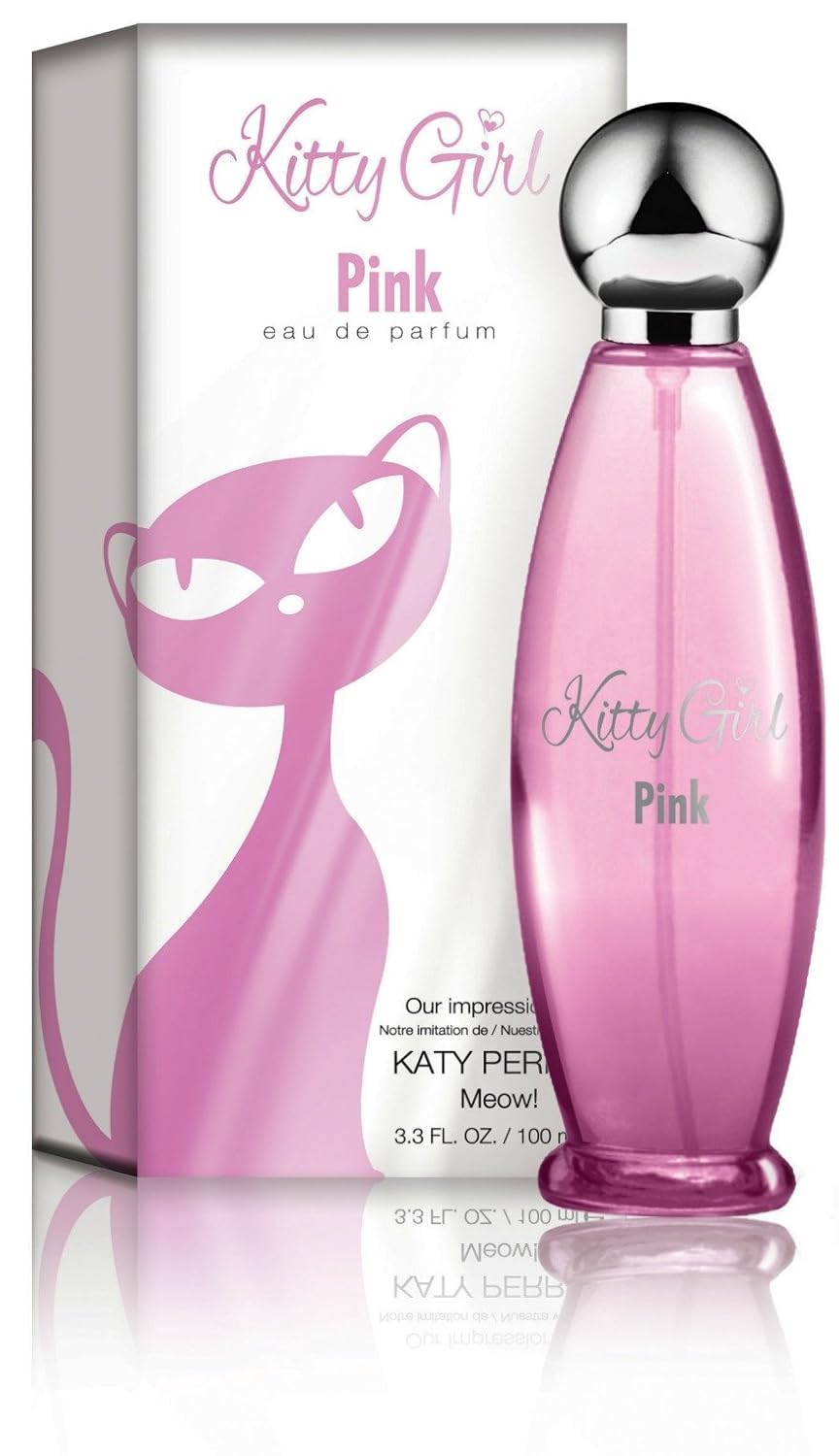 Belcam Beauty KITTY GIRL PINK Eau de Parfum for Women 3.4 Fl Oz - Notes: Honeysuckle Vanilla Pear